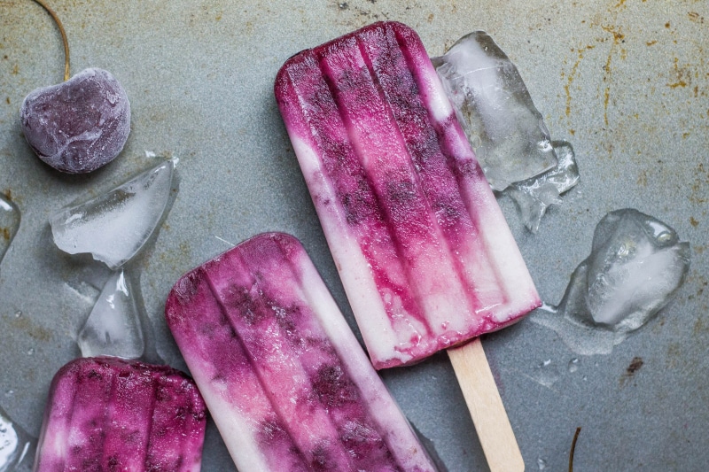 flavored ice, raw food, common beet, vegetable, ice cream, ice, pink color, indoors, cherry ice pop, popsicle, tray, ground, food, food and drink, pop