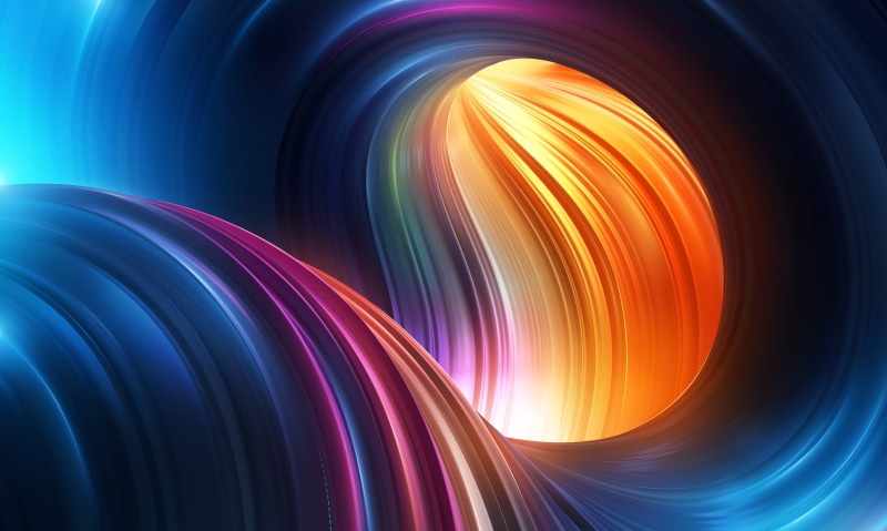 blue, close-up, creativity, multi colored, technology, Curves, abstract, backgrounds, black background, no people, motion, Stock, 1080P, pattern, night