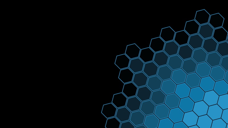 digital, hex, 1080P, blue, black, minimalism