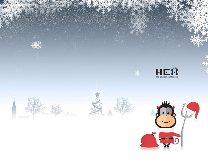 copy space, celebration, 720P, decoration, snowflake, music, cultures, santa Claus, cute, ice, digital, no people, new year, sky, holiday, hat