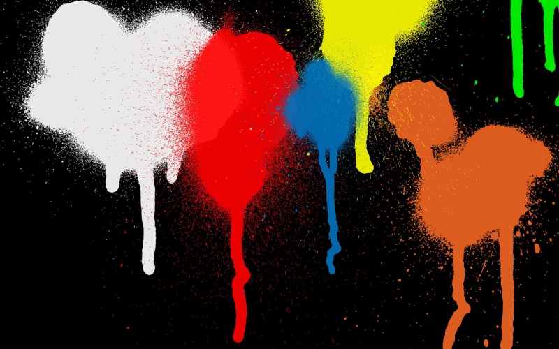 2K, craft, no people, creativity, art and craft, still life, colorful, keep it simple, black, water, multi colored, close-up, minimalism, simple, motion