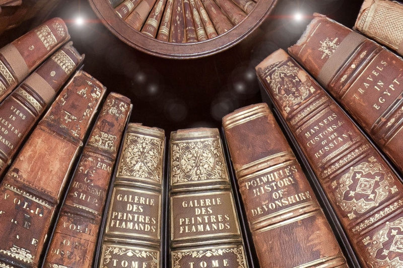 hardcover book, historically, books, old, know, publication, leather covers, literature, read, indoors, bookshelf, studying, bookcase, antique, learning