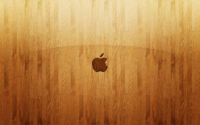 glass, logo, apple, board, brown, 1080P, emboss, wooden