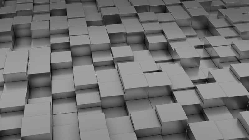3D, simple, shiny, cube, Python (programming), monochrome, 3D Abstract, Blender, 1080P, abstract, procedural generation