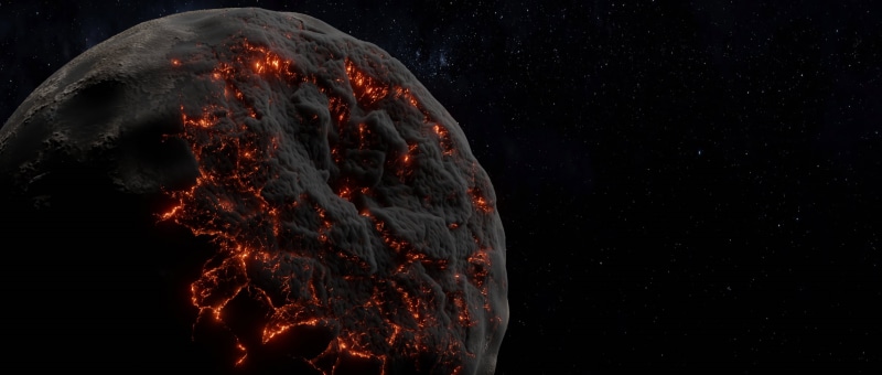 Blender, dust, fire, planet, digital, smoke, stars, space, 1080P, digital art, procedural generation
