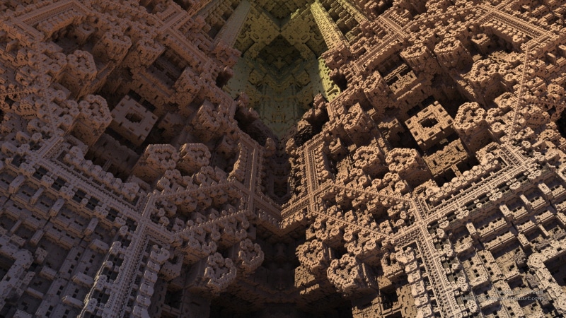 Abstract, Brown, Artistic, Geometry, Fractal, Digital Art, CGI, Mandelbulb 3D, 1080P, 3D