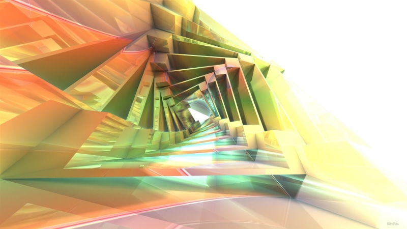 pattern, modern, digital composite, CGI, low angle view, Mandelbulb 3D, Fractal, architecture, sunlight, studio shot, multi colored, blurred motion, no people