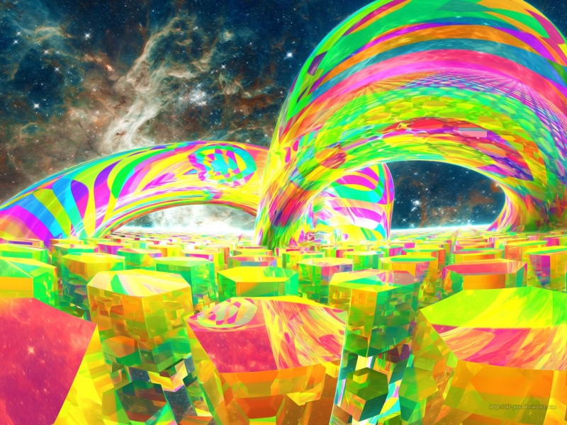 CGI, 3D, Artistic, Nebula, Digital Art, Colorful, Fractal, 1080P, Geometry, Colors, Space, Mandelbulb 3D, Abstract, Rainbow