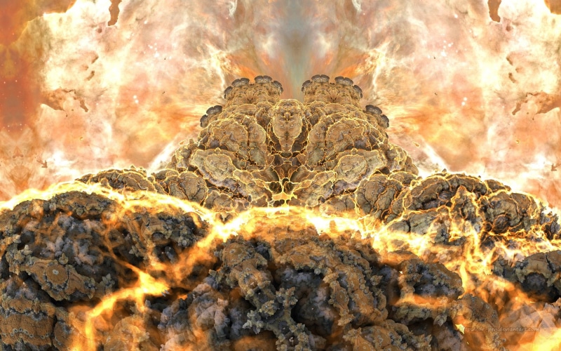 Digital Art, Artistic, Abstract, 1080P, CGI, Fractal, Mandelbulb 3D, Glow, Nebula, 3D