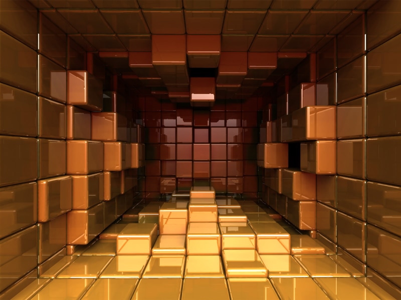 3d and abstract, room, 720P, cube