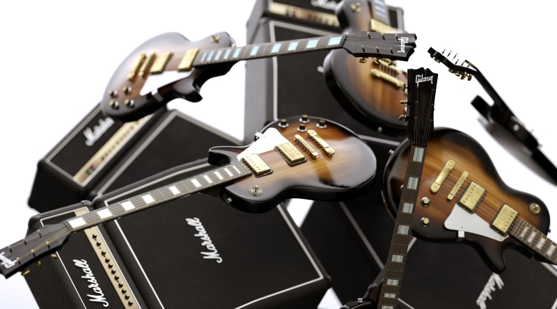 MarshallAmp, paul, les, amp, Digital, instruments, legendaryguitar, legendary, Guitars, guitar, LesPaul, Marshall, Cinema4D, Gibson, 4K, 3Dmodeling, electricguitar