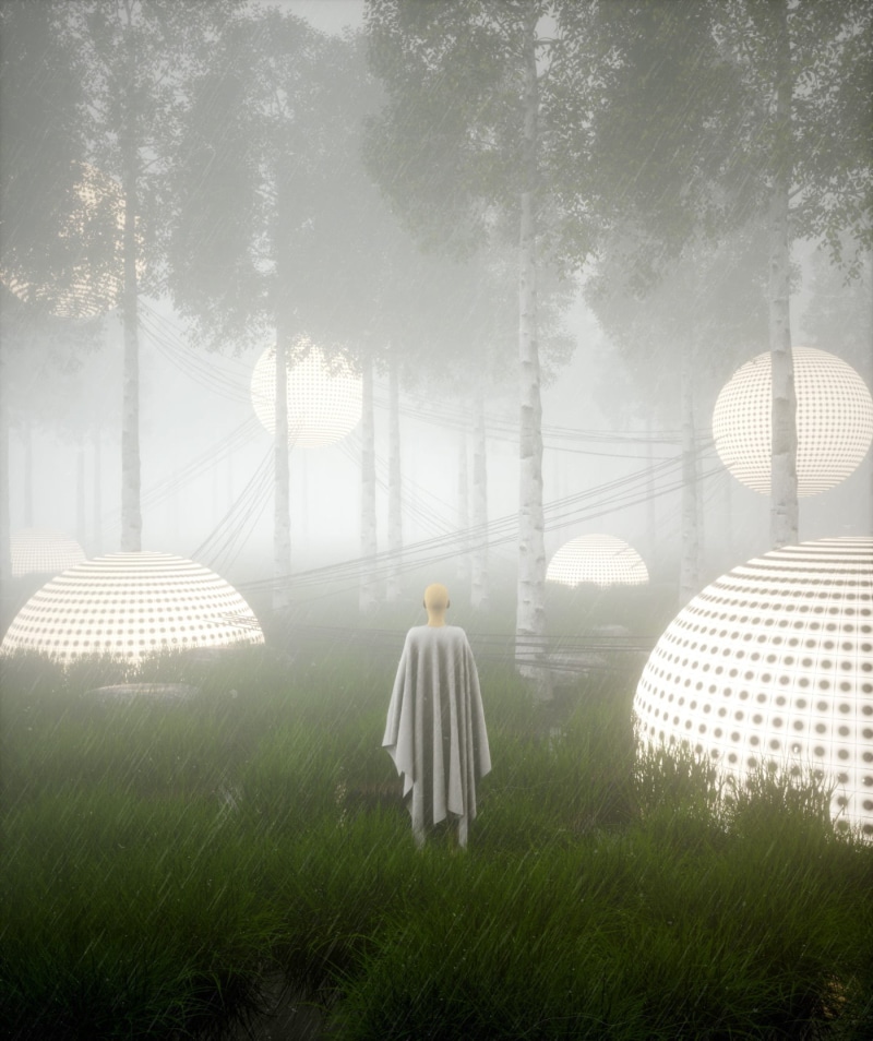artwork, surreal, trees, 720P, Cinema4D
