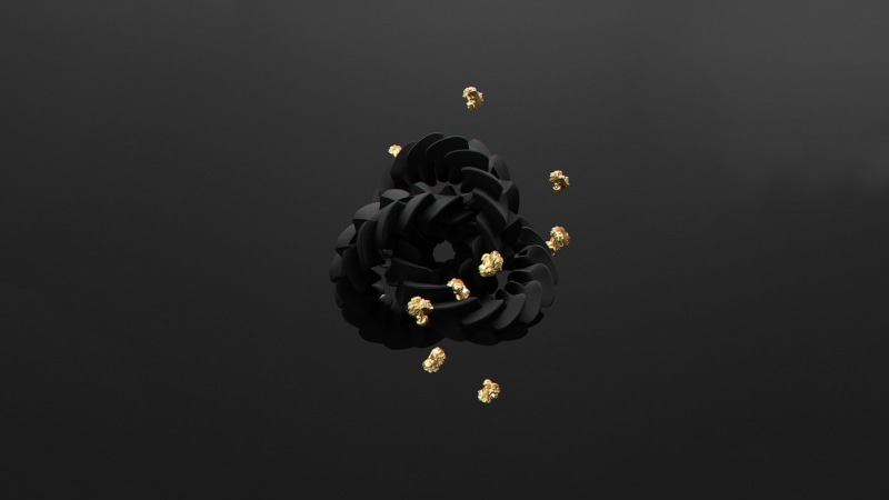 motion, indoors, falling, gold, leather, minimalism, animal wildlife, 3d object, sphere, studio shot, mid-air, food and drink, invertebrate, 1080P, digital composite