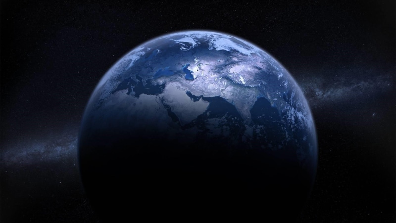 world, water, cloud - sky, galaxy, globe - man made object, space, satellite view, night, 3d, 1080P, planet, space exploration, environment, sea, no people