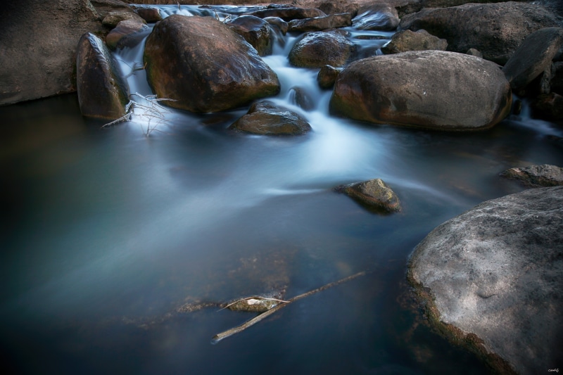 rock, la, stream, Aire libre, forest, rock - Object, Sony, 3D, Río  Piedras, calma, Agua, d, Corriente, nature, Rama, cascading, waterfall, water