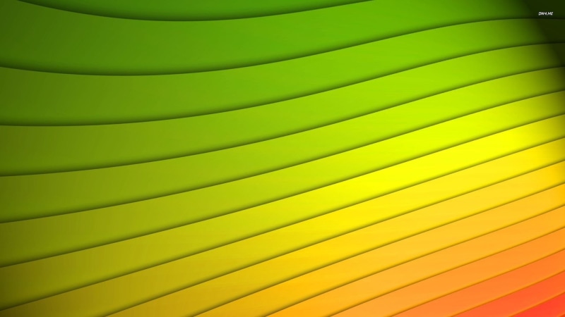 lines, 1080P, abstract, orange, wavy lines, green, yellow