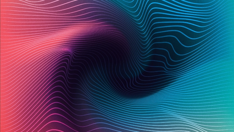 lines, 1080P, thermodynamics, line, gradient, wavy, pink, blue, pattern, graphics, 3d, wave