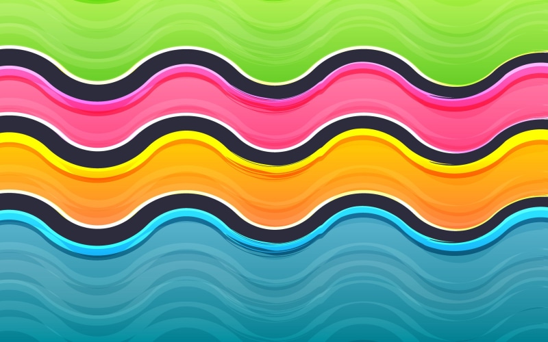 duckfarm, abstract, 2K, wavy lines