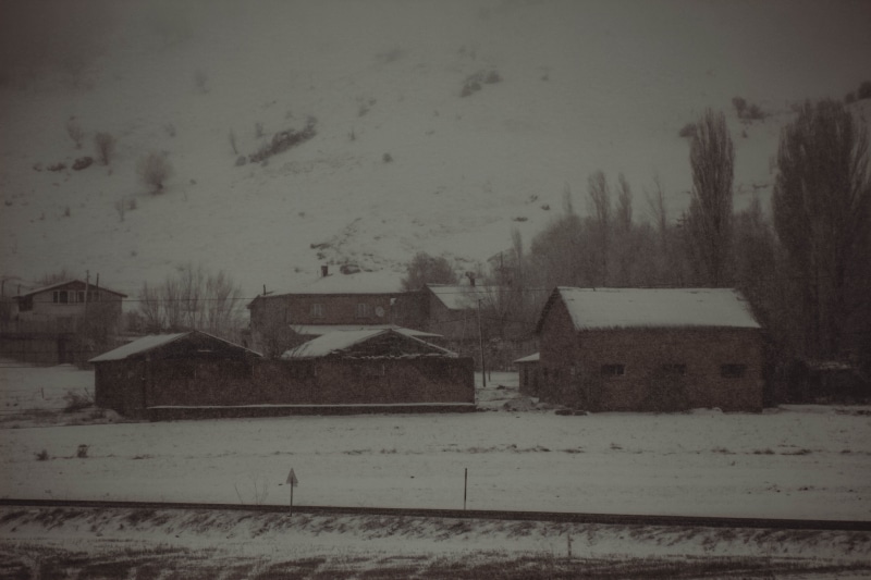 built structure, environment, building, outdoors, sky, residential district, winter, cold temperature, architecture, factory, no people, nature, plant