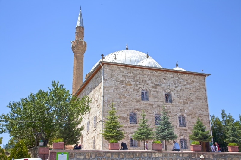 outdoors, building exterior, low angle view, sky, belief, tower, history, nature, tall - high, prayer, turkey, clear sky, sivas, place of worship, tree