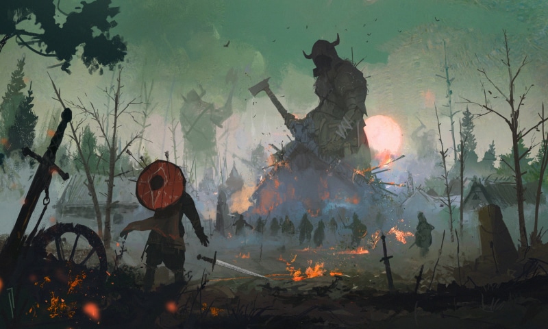 Giant, Warrior, Fantasy, Battle, Creature, 1080P