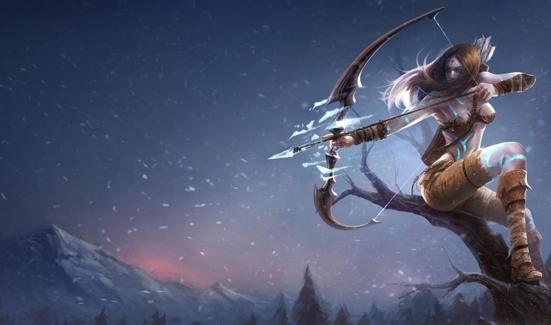 1080P, dark, babe, archeress, 3d and abstract, witch, fantasy, night, widescreen, archer