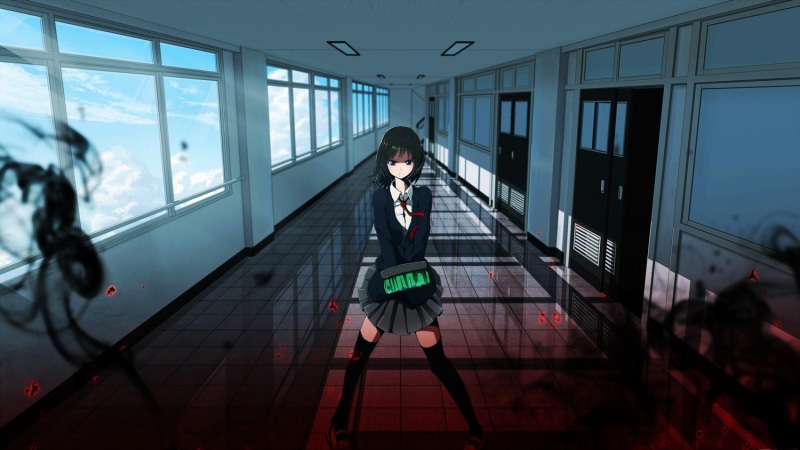 casual clothing, rail transportation, glass - material, front view, full length, school uniform, day, 720P, architecture, men, window, built structure