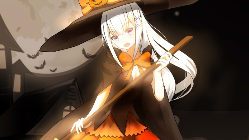 craft, 4K, indoors, design, shape, luxury, still life, close-up, animal representation, witch, Anime, animal themes, halloween 2016, illuminated, witchs broom