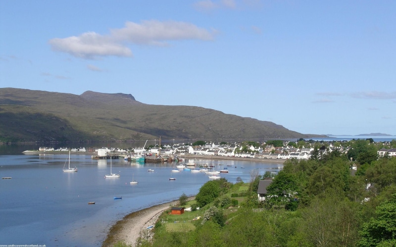 illustration, 1080P, coastal, scotland, village, ullapool, highlands, scotl, 3d and abstract, loch broom