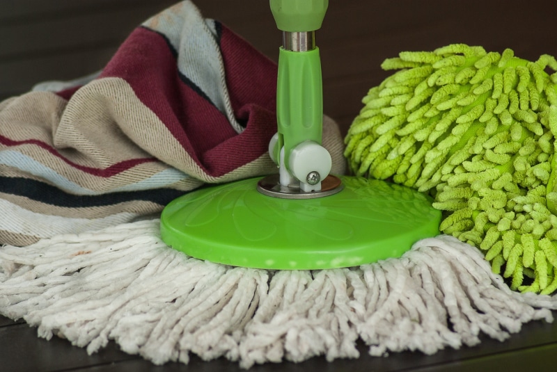 warm clothing, floor, red, container, table, close-up, domestic Life, crockery, broom, green color, hygiene, dishcloth, candle, cleaner, representation
