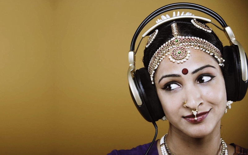 listening, 1920x1200, headphones, indian, indian girl, girl, music, 1080P