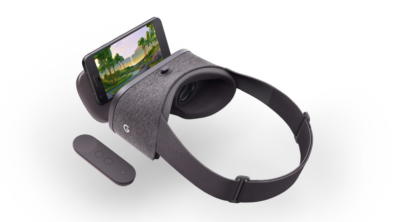 black, installed, headset, reality, VR headset, Google Daydream, grey, smartphone, 4K, virtual