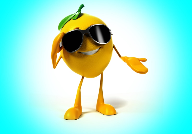 cut out, yellow, personal accessory, no people, humor, smile, 5K, colored background, reflection, single object, studio shot, vertebrate, security, blue background