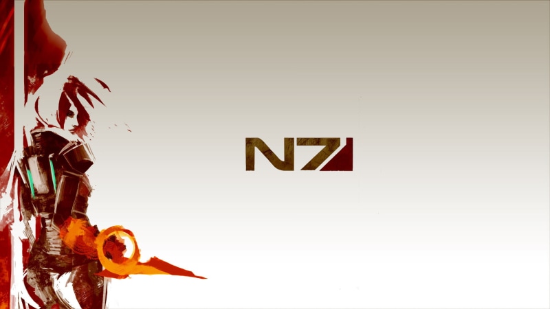 white background, simple, Jane Shepard, Mass Effect 3, Mass Effect, N7, Commander Shepard, 1080P, Fem Shep