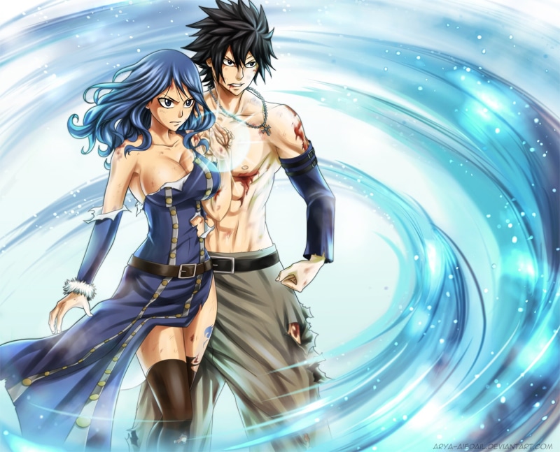 Anime, Fairy Tail, 1080P, Juvia Lockser, Gray Fullbuster