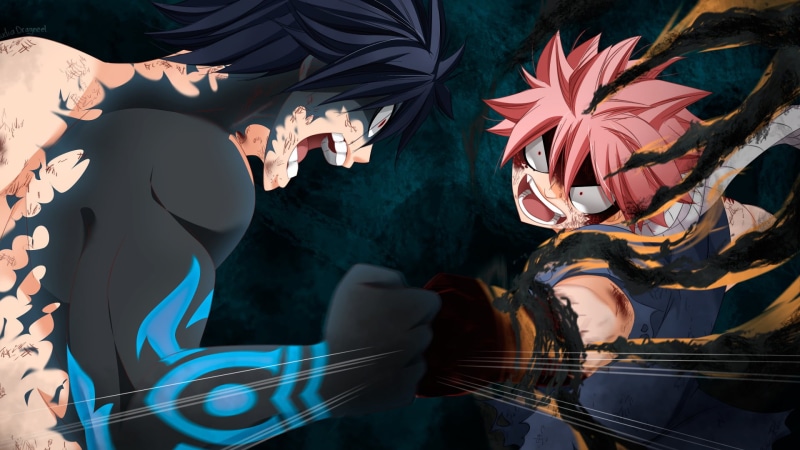 Fairy Tail, 1080P, Gray Fullbuster, Natsu Dragneel, Anime