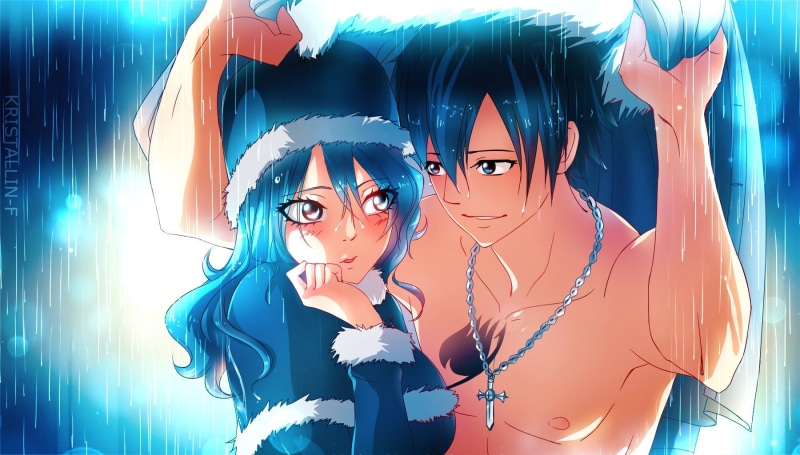 Fairy Tail, Juvia Lockser, Gray Fullbuster, GruVia (Fairy Tail), Anime, 720P