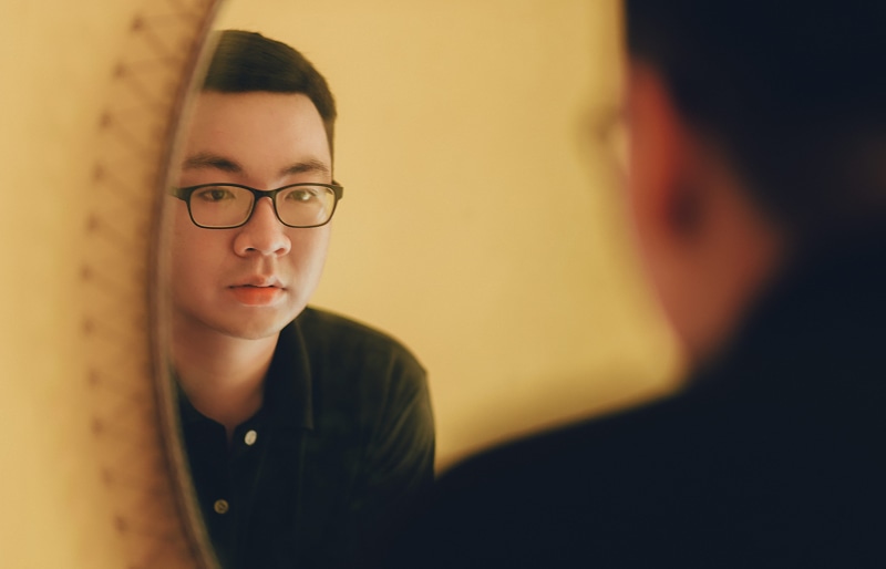 4K, headshot, blur, men, indoors, business person, focus, young adult, photo, adult, new business, mirror, person, young men, reflection, looking, portrait