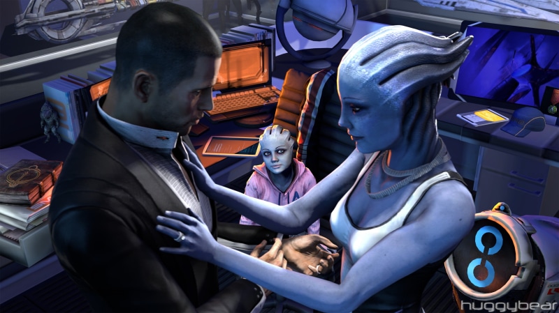 2K, business, day, young men, sport, illuminated, sitting, women, transportation, clothing, lifestyles, indoors, Mass Effect, land vehicle