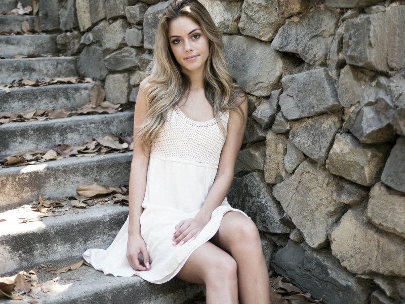 beauty, young Adult, blond hair, stone wall, cute, long hair, girl, beautiful, beauty girl, people, teen, beautiful woman, joy, wearing, wall - Building Feature