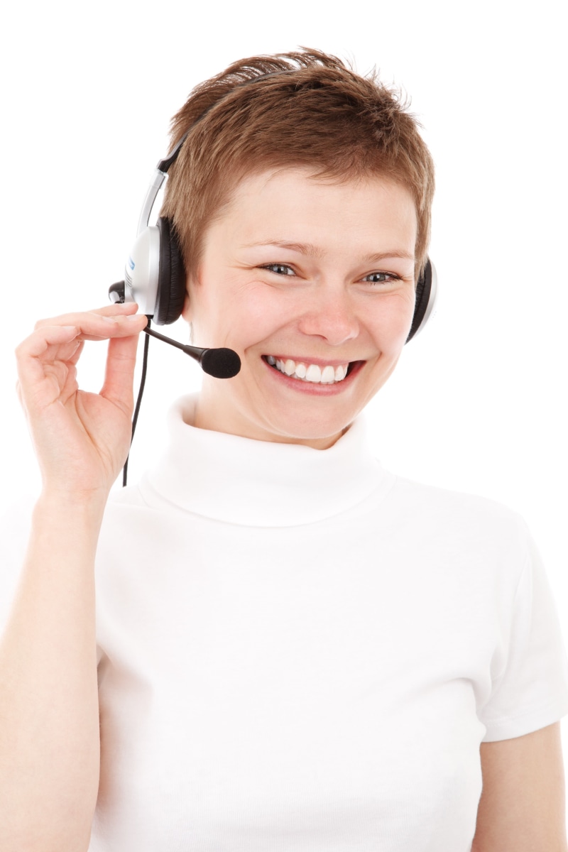 technology, cut Out, holding, receptionist, secretary, customer, headshot, agent, support, help, cheerful, casual clothing, turtleneck, communication, portrait