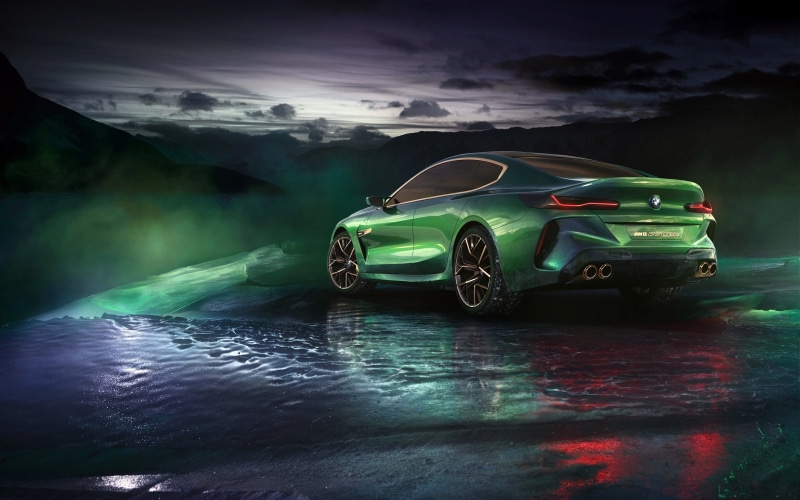 transportation, outdoors, gran, luxury, scenics - nature, car, motion, cloud - sky, waterfront, beauty in nature, green color, digital composite, land vehicle