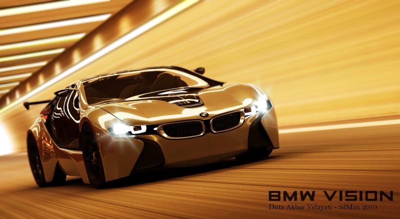 racecar, bmw vision, motor vehicle, 3d car, max, wealth, high angle view, Cars, land vehicle, toy car, 3d max, text, 1080P, close-up, mode of transportation