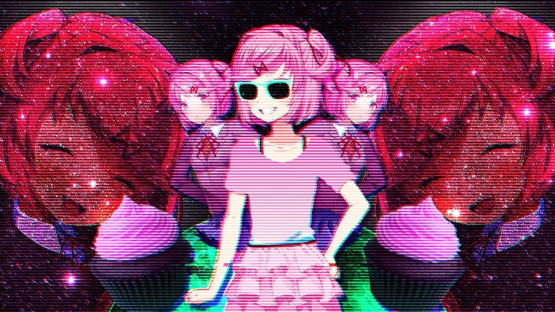 close-up, human representation, Doki Doki Literature Club, full frame, visual novel, representation, creativity, women, Natsuki (Doki Doki Literature Club)