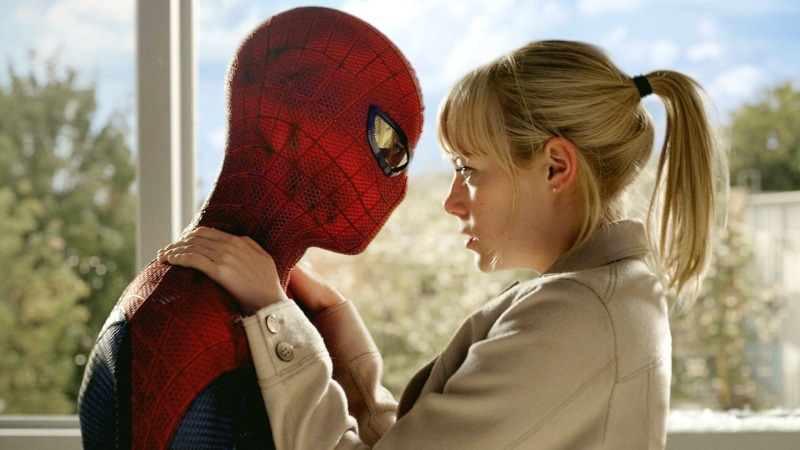 bonding, warm clothing, women, leisure activity, focus on foreground, The Amazing Spider-Man, portrait, females, lifestyles, casual clothing, side view