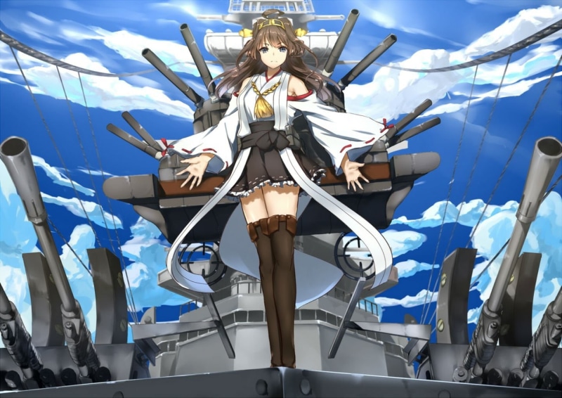 720P, travel, Kantai Collection, representation, transportation, outdoors, built structure, anime, blue, leisure activity, lifestyles, haired, black, nautical vessel