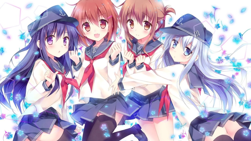 childhood, 1080P, women, anime, variation, large group of objects, Hibiki (KanColle), people, female, Ikazuchi (KanColle), representation, indoors, retail