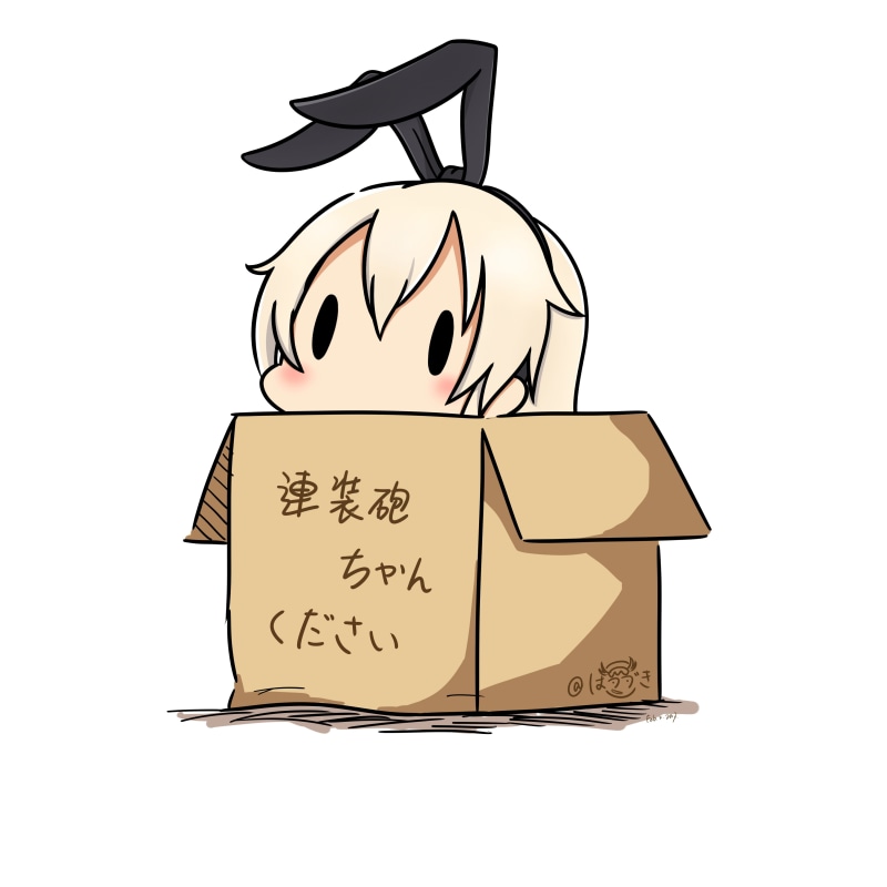mammal, creativity, drawing - activity, no people, representation, doodle, text, 2K, bunny ears, communication, hair ornament, art and craft, paper, Shimakaze (Kancolle)