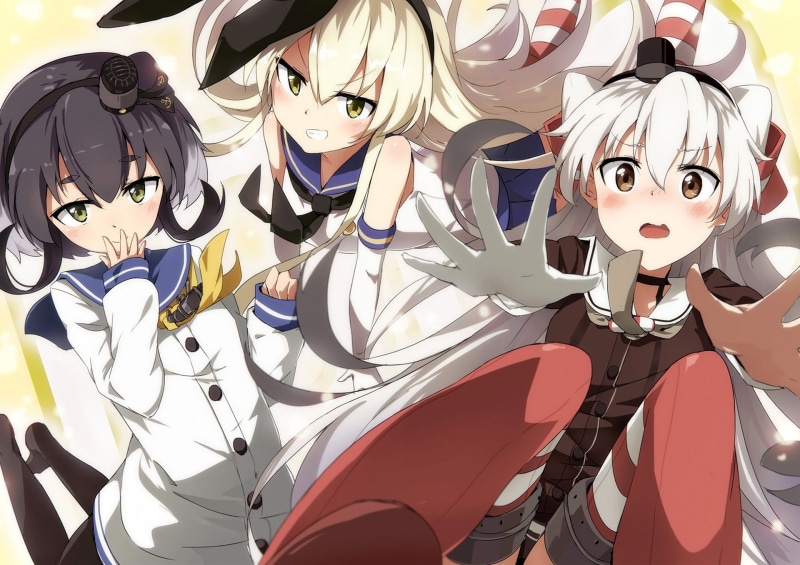 Tokitsukaze (Kancolle), Kantai Collection, Shimakaze (Kancolle), Amatsukaze (Kancolle), 1080P, Anime