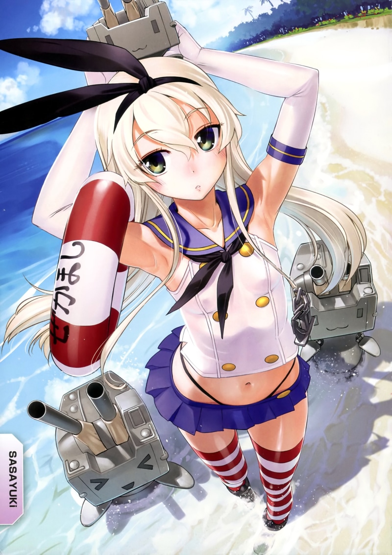 thigh-highs, Shimakaze (Kancolle), 2K, Kantai Collection
